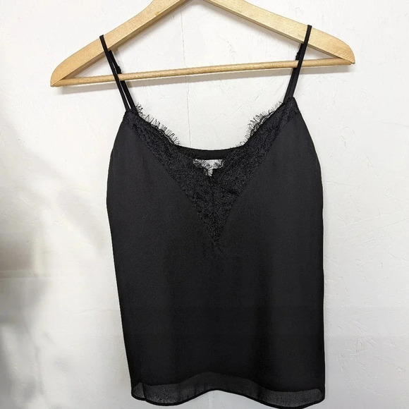 Socialite Tops - Socialite Black lacy camisole, tank top, women's extra small New w/ tags O16
